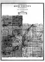 Rice County Outline Map, Rice County 1915